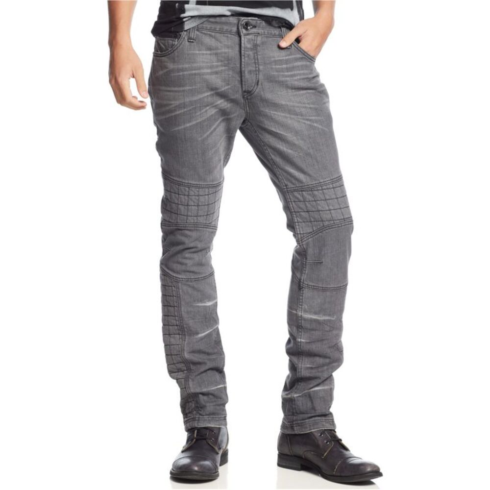 Rogue State Mens Moto Tapered Slim Jeans, NWT
